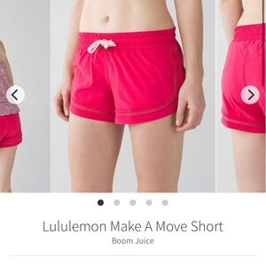 ( RARE ) lululemon athletica Women's Make A Move Shorts - boom juice